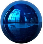 1 Pcs Garden Sphere Mirror Gazing Ball, Stainless Steel Polished Reflective Smooth Hollow Globe Ball, Shiny Decorations Addition to Garden Patio Yard Home, Blue(Size:13.77 in/35 cm) by Unknown