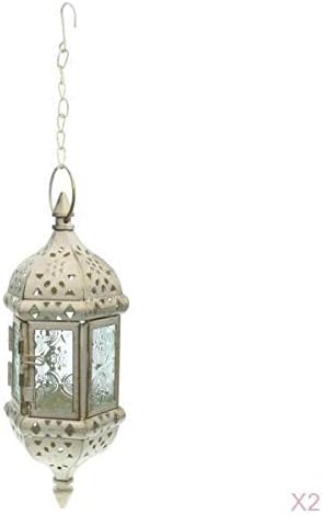 Moroccan Style Glass Tea Lantern Candle Holder Set, Vintage Hanging Candleholder for Home Wedding Coffee Shop Decor - Exquisite and Elegant, for Creating Warm and - Image 2