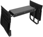 Aramox Wide Garden Kneeler Seat with 2 Tool Pouches Foldable Gardening Stool Adjustable Height for Kneeling Sitting (Black) - Image 3