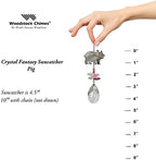 Woodstock Chimes Sun Catcher Crystal Fantasy, 4.5" Pig Crystal Suncatcher Pink Hanging Window Prism for Indoor Kitchen Office Gifts Rearview Car Mirror Décor, Rainbow Makers Collection - Image 4