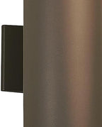 Kichler Cylinders 15" 2-Light Outdoor Cylinder Wall Sconce in Architectural Bronze, (15" H x 5.75 W), 9246AZ - Image 6