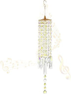 Crystal Wind Chimes Rainbow Suncatcher for Window, Garden, Patio Decor by CAIYUCWC