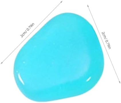 COHEALI 500pcs Glow the Dark Landscaping Pebbles Resin Garden Decorative Stones Recharge in Sunlight, Easy to Use Glowing Yard Stones for Outdoor Landscaping and Pond Random Color - Image 2