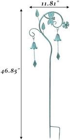 Dragonfly Metal Garden Art,Decorative Garden Stake with Bells for Outside - Image 3