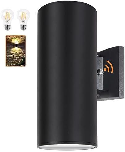 Dusk to Dawn Outdoor Wall Light, Waterproof Exterior Lighting by ZUUKOLE