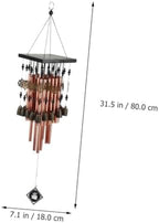Metal Aluminum Tube Wind Chime, Copper Vintage Garden Pendant for Home Xmas - Image 2