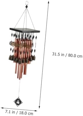 Metal Aluminum Tube Wind Chime, Copper Vintage Garden Pendant for Home Xmas - Image 2