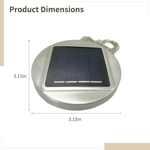 5-Piece Solar Mason Jar Lid Lights, Stainless Steel Solar-Powered 30 Led Fairy Lights, Waterproof Hanging Lights For Outdoor, Garden, Christmas - Image 3