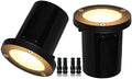5W Landscape Well Light,12-24V In-Ground Low Voltage Landscape Lights with Connectors, IP67 Waterproof Landscape Lighting,3000K Paver Lights for Yard, Garden, Patio (2 Pack) by EAGLOD