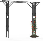 Garden Arch Trellis - 106" L x 106" H Supersize Flattop Garden Arch by BUKLIYNHorticulturalProducts