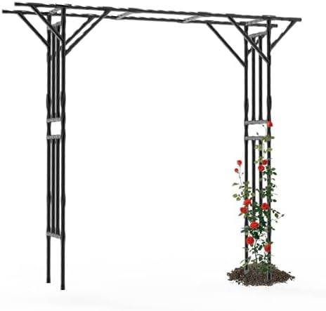 Garden Arch Trellis - 106" L x 106" H Supersize Flattop Garden Arch by BUKLIYNHorticulturalProducts