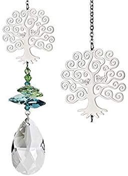 Woodstock Chimes Woodstock Rainbow Makers Collection, Crystal Fantasy, 4.5'' Tree of Life Crystal Fantasies Crystal Suncatchers for Outdoor, Patio, Home or Garden Décor (CFTL) - Image 2