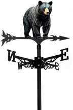 Metal Rooster Weather Vane, Retro Style, Suitable for Rooftop Villas and Peacock Weather vanes; Ideal for Sheds, courtyards, and gazebos. (Bear B) by Unknown