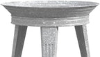 Panacea Galvanized Metal Outdoor Bird Bath, 2 Inch Bird Bath Bowl and 3 Legged Bird Bath Stand for Patio and Deck, Vintage Backyard Accessories, Gray - Image 5