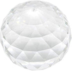 Clear Glass Crystal Ball Prism Suncatcher Rainbow Maker, Sphere Faceted Gazing Ball for Window, Feng Shui, Home Office Garden Decoration (120mm/4.72inch) by Besimple