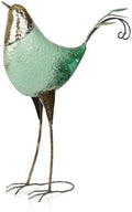 Alpine Corporation MCC704 Chin-Up Metal Bird Outdoor Décor Statue, Whimsical Animal Décor for Patio & Garden, 20" H, Green by Unknown