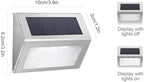 Solar Led Step Lights - Waterproof Stainless Steel Outdoor Deck Lights for Stairs, Pathways, and Fences - Bright, and Easy to Install A (Cold Light) 6 PCS - Image 2