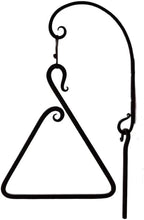 Hand Forged Iron Dinner Bell, Decorative Dinner Gong, Wall Mounted Dinner Chime Outdoor/Indoor Decorative Accent Hanging Bells (Triangle Design) by NauticalMart