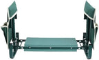 Garden Kneeler Seat, Height Adjustable Foldable Gardening Stool, Dual Function Bench for Kneeling & Sitting, Ideal for Gardening, Camping & Picnics (Green) - Image 7