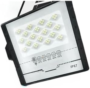 Floodlight L+E+D Solar Floodlight IP67 Solar Wall Light Outdoor with Remotes Control Height Lighting Energy Saving Water.Proof Courtyard Street(Model B,10W) by Unknown