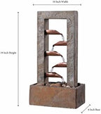 Kenroy Home Spillway Rustic Indoor Table Fountain, Slate and Copper, 19 Inch Height, 10 Inch Width, 6 Inch Depth - Image 2