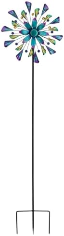 Regal Art & Gift Wind Spinner, Outdoor Metal Kinetic Yard Art with Stake - Image 2