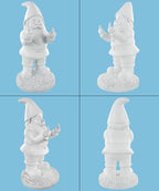 Gnometastic Gnude Gnomes - Middle Finger Unpainted Gnome, 12.5in, Paint Your Own Gnome - Funny Garden Gnomes to Paint for Adults, Polyresin Outdoor or Indoor - Image 3