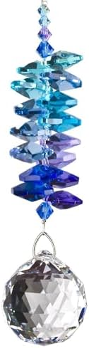 Woodstock Chimes Woodstock Rainbow Makers Collection, Crystal Grand Cascade, 4.5'' Moonlight Crystal Cascades Crystal Suncatchers for Outdoor, Patio, Home or Garden Décor (CCGM) by WoodstockChimes