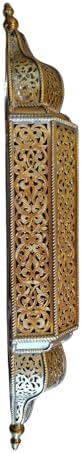 Moroccan Brass Wall Lamp Sconce Home Decor, Handmade Lighting Copper Metal Lights Turkish Lamp, Ramadan Candle Lantern, Candle Holder, Indoor Outdoor, Patio, Porch, Shelf, Garden (Minaret) - Image 6