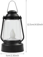 6 inch Retro Lantern LED Candle Lanterns Indoor Decor Lantern Outdoor Hanging Lanterns 12 Pcs Decorative Lantern for Wedding Decor, Halloween, Christmas and Various Holiday Parties. (Black, Large) - Image 7