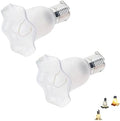 Solar Outdoor String Lights, Waterproof Hanging Flower Led Lanterns, Auto On/Off Dusk to Dawn Solar Powered Ambient Lighting for Patio, Garden, Backyard, Fence, Balcony (White,Warm white2PCS) by Unknown