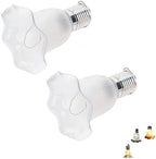 Solar Outdoor String Lights, Waterproof Hanging Flower Led Lanterns, Auto On/Off Dusk to Dawn Solar Powered Ambient Lighting for Patio, Garden, Backyard, Fence, Balcony (White,Warm white2PCS) by Unknown