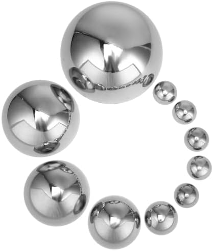 10pcs Stainless Steel Half Gazing Globe Garden Mirror Ball Set Polished Reflective Outdoor Metal Half Sphere Decor for Pond and Patio by JOINPAYA