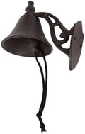 Luocute Cast Iron Outdoor Dinner Bell with Vintage Wall Mount by Unknown