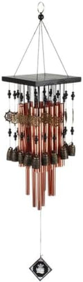 Generic Creative Copper Wind Chimes with Red Copper Bells, Multi-Tube Design for Patio and Interior Space Decoration, Vintage Style Garden Pendant and Balcony Ornament by Unknown