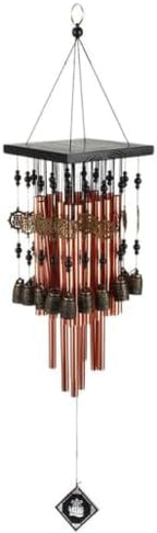 Generic Creative Copper Wind Chimes with Red Copper Bells, Multi-Tube Design for Patio and Interior Space Decoration, Vintage Style Garden Pendant and Balcony Ornament by Unknown
