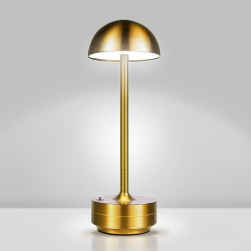 Cordless LED Table Lamp Rechargeable Table Lights Outdoor Gold by WelcometoLnpyx