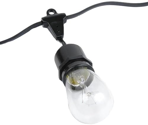 Novelty Lights 100 Feet Heavy Duty Light String, 50 Suspended E26 Sockets - Image 4
