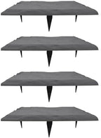 Resin Stepping Stones 4 Pack, 15.5 Inch, with Ground Stakes (Gray) - Image 3