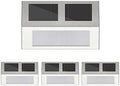 Solar Deck Lights Outdoor, 2 LED Solar Step Lights Outdoor Waterproof Warm White, Solar Powered Stair Lights Lighting for Fence Yard Patio Garden Pathway Walkway, 4 Pack by LxcomLighting