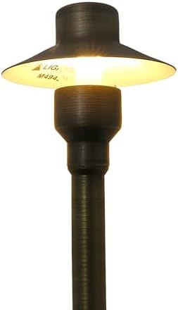 Lightkiwi M4943 Top Hat Path & Area Light for 12 Volt Low Voltage Brass Landscape Pathway Lighting (Light Bulb Not Included) - Image 3