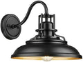 FEMILA 12” Outdoor Barn Light Fixture, Exterior Lighting Fixtures, Black Wall Mount Porch Lights Outdoor House Lights for Front Door， 4FY15-1W BK by FEMILA
