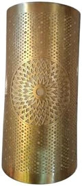 Moroccan Brass Wall Lamp Sconce Home Decor, Handmade Lighting Copper Metal Lights Turkish Lamp, Ramadan Candle Lantern, Candle Holder, Indoor Outdoor, Patio, Porch, Shelf, Garden (Solar) by Handmade