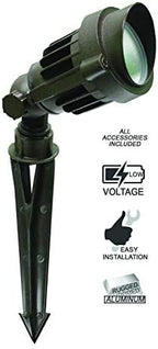 Westgate LED Low Voltage Landscape Spotlight - 12 Volt AC/DC Garden Light - Integrated LED - 400 Lumens - All Accessories Included (6 Watt, 5000K Cool White) - Image 6