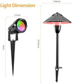 ZUCKEO RGB Color Changing Landscape Lights Low Voltage Pathway Lights 12V 24V Multi-Color LED Landscape Light Kit Waterproof for Yard Garden Path Christmas Decoration(12Pack) - Image 5