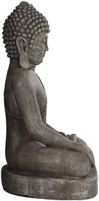 John Timberland Sitting Buddha 29 1/2" High Sandstone Outdoor Statue - Image 6