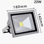 Floodlights - Landscape Light, IP67 Outdoor Waterproof LED Landscape Tree Spotlights, Adjustable RGB Color-Changing Spotlight, for Green Illumination of Trees(Warm White,20W) - Image 2