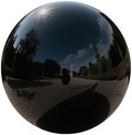 1 Pcs Gazing Globe Mirror Ball, Polished Reflective Smooth Garden Ball Sphere, Colorful and Shiny Addition to Any Garden Or Home Decoration, Black(Size:12.59in/32cm) by Unknown