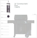 Corinthian Bells by Wind River - 36 inch Plum Wind Chime for Patio, Backyard, Garden, and Outdoor Decor (Aluminum Chime) Made in the USA - Image 3