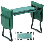 Garden Kneeler and Seat, Foldable Kneeling Stool with Thicker EVA Foam Pad, Heavy Duty Bench with Tool Pouch, Gifts for Outdoor Gardening, Fishing, Green, Arbor Day Gift by Unknown